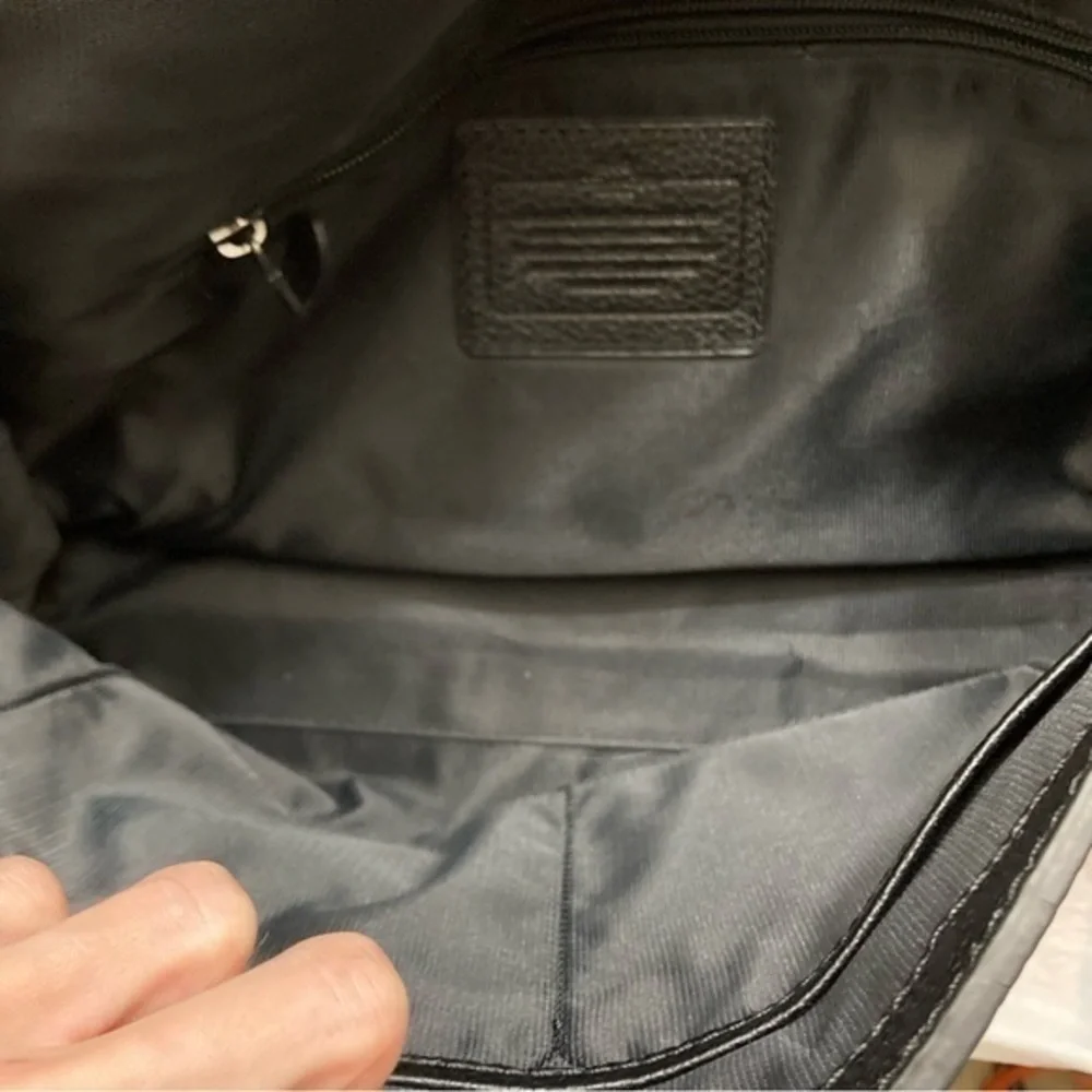 Coach black leather unisex briefcase laptop bag 71509 - Picture 13 of 13